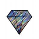 Клатч голографичкский бриллиант